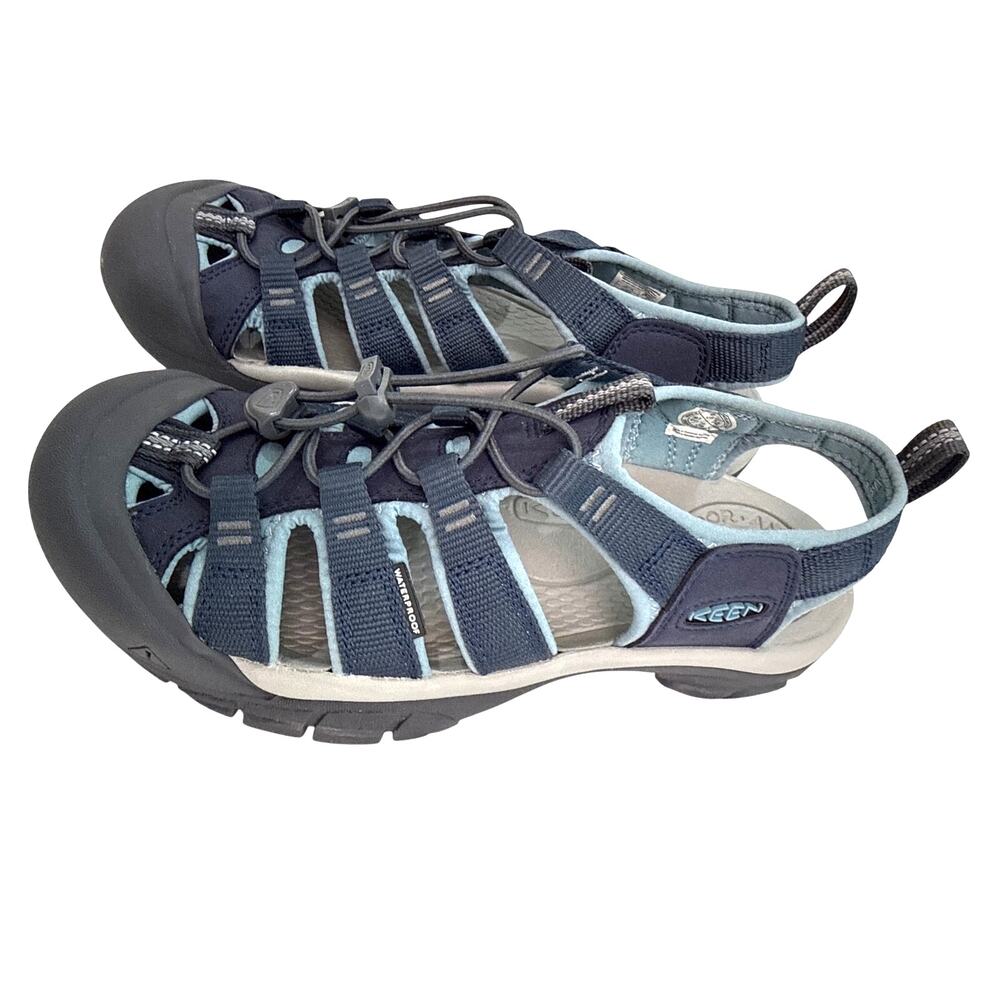 KEEN Newport H2 Women 8 Navy Blue Water Sandals Hiking Closed Toe Outdoor